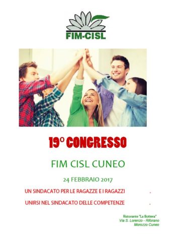 Fim Cisl Cuneo IXX Congresso pronvinciale