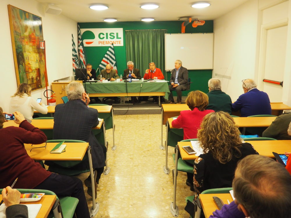 Il Consiglio generale Cisl Fnp Piemonte del 19/12/2017 vista: pensionati lievito