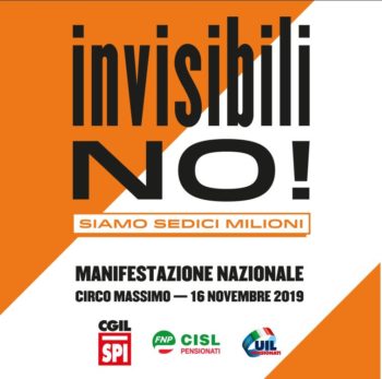 Pensionati il 16 novembre al Circo Massimo a Roma, le nostre richieste!