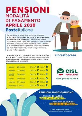 Pensioni: da Poste Italiane nuove modalità di pagamento