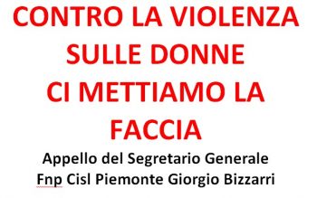 Appello della Fnp Piemonte agli uomini: “Contro la violenza mettiamoci la faccia”