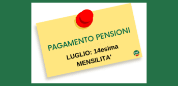 Pensioni: a luglio la quattordicesima del 2023