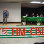 L'intervento del segretario regionale Cisl Alessio Ferraris tavolo presidenza