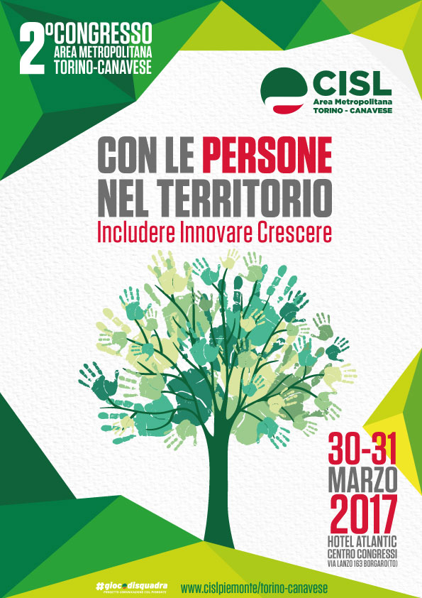 Locandina II Congresso CISL Area Metropolitana Torino Canavese