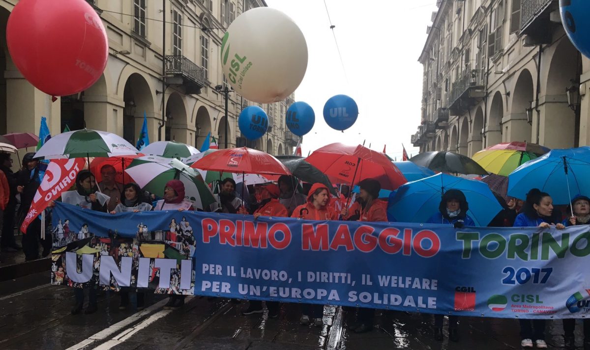 Festa del Primo maggio 2017 a Torino primo piano