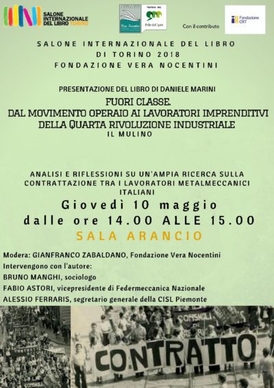 Locandina Salone Internazionale del Libro di Torino 2018 10 maggio c