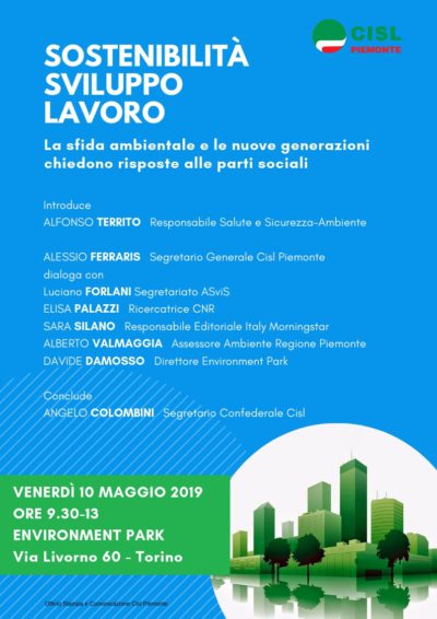 Locandina 10 maggio 2019 ore 9.30 a Torino