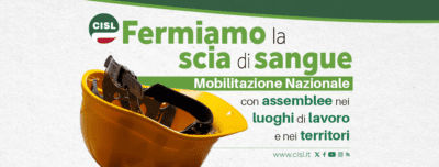 “Fermiamo la scia di sangue”: il 13 marzo a Torino l’Assemblea regionale Cisl su salute e sicurezza